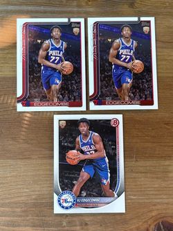 VJ Edgecombe Rookie Cards Lot of 3