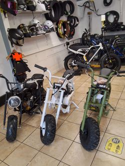 Mini Bikes For Sale Brand New Only $599 each or Make $50 Monthly Payments. Last three available. 1400 Niles St Bakersfield Ca