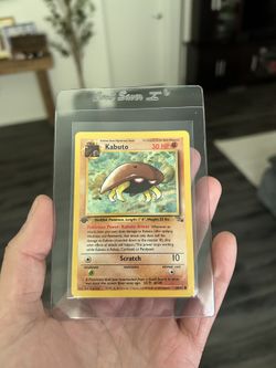 1st Edition Kabuto - King Of Fossil - Mint Pokemon Card
