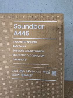 Samsung soundbar with subwoofer