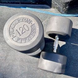 Hampton Dumbbell 120 Lbs Pair