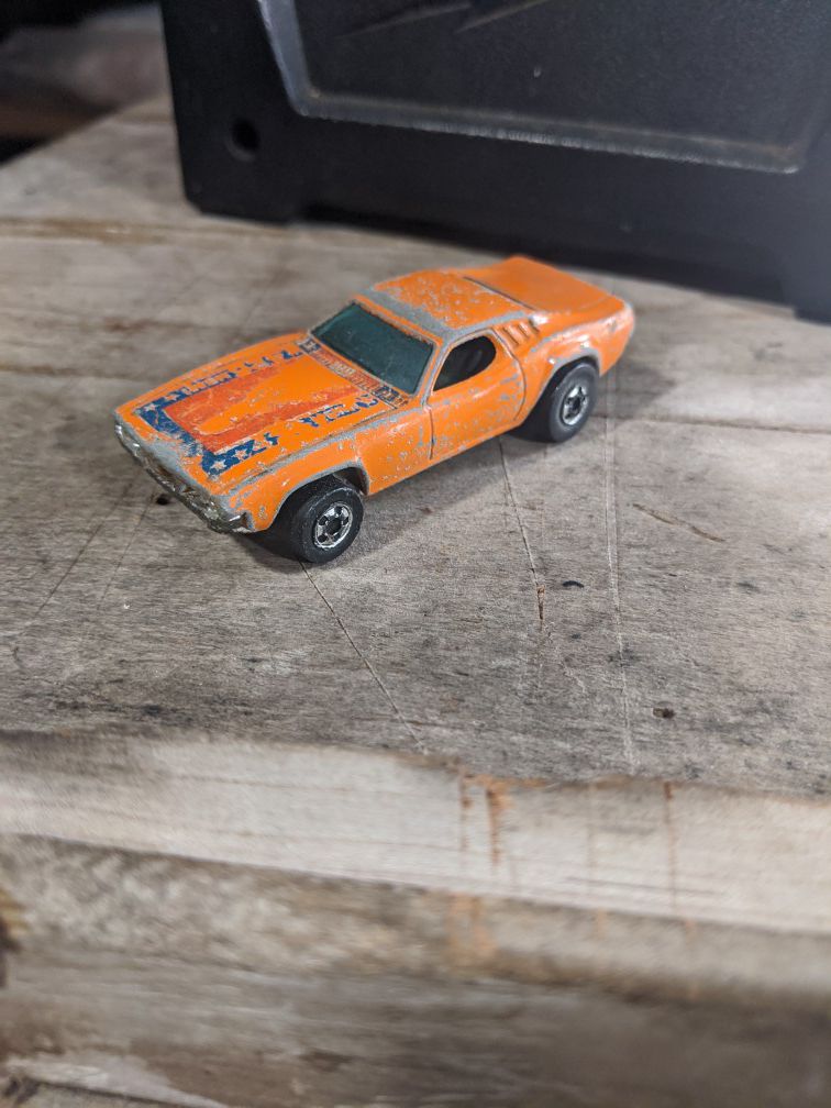 Vintage 1970 Mattel Hot Wheels Dixie Challenger 426 Hemi Orange