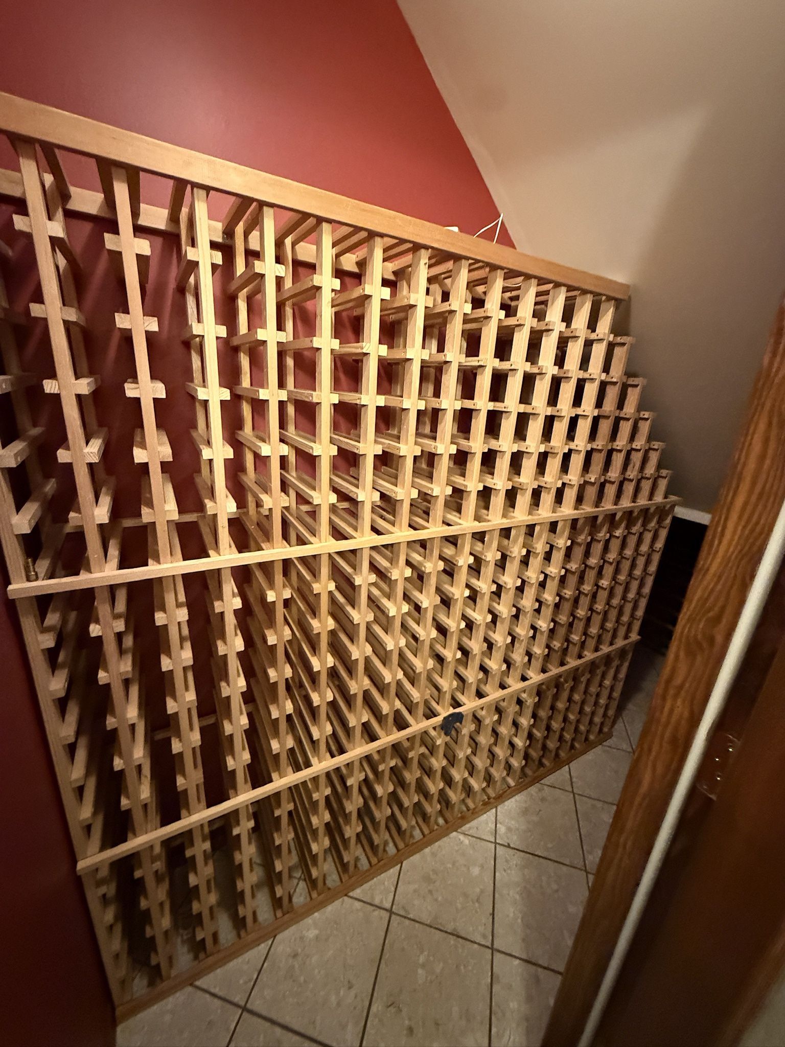 Custom Made Wooden Wine Rack - 300 Bottle