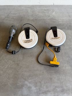 Retractable light or extension cord