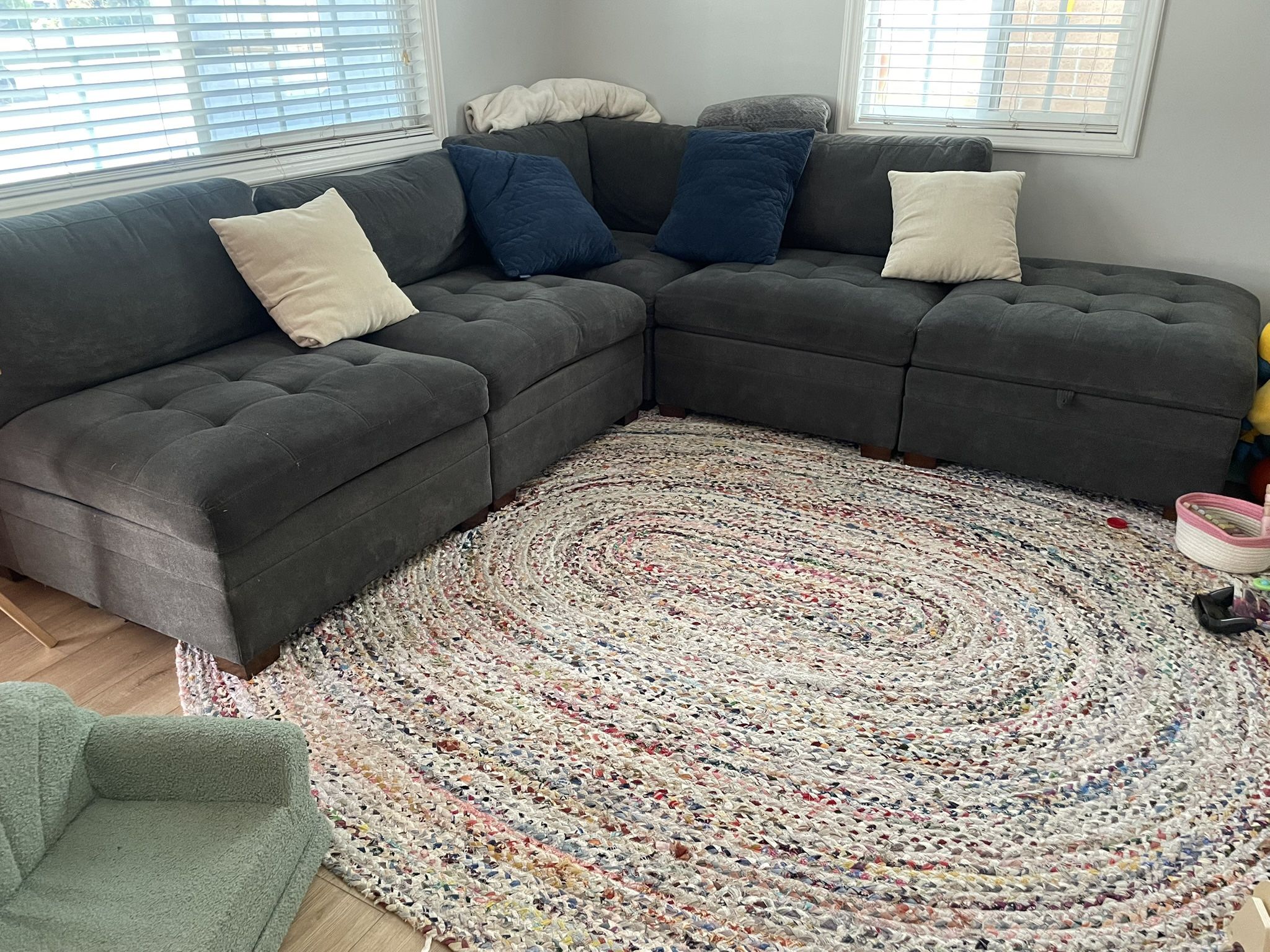 Sectional Gray Couch 