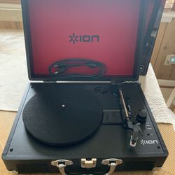 Ion USB Portable Suitcase Turntable Record Player