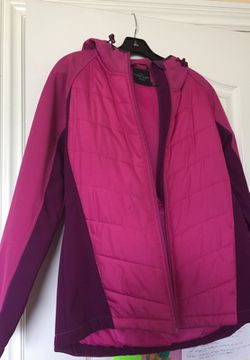Women's Pink & purple Winter / Fall Jacket with hood