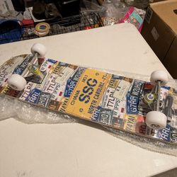 Skateboard With Helmet 