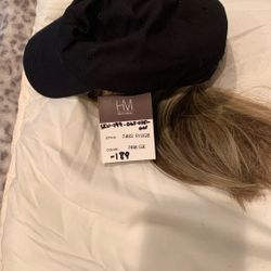 Hair Attaches To Hat Blonde With Highlights 