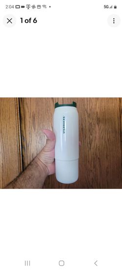 Used Large Starbucks Coffee Stainless Steel Tumbler For Hot Heverages 24 Fl. Oz. In Good Condition