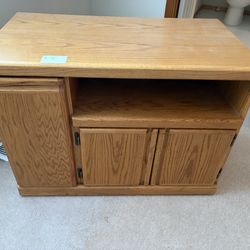 Oak tv stand