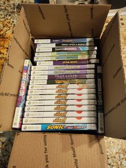 Xbox 360 kinetic video game lot of 21