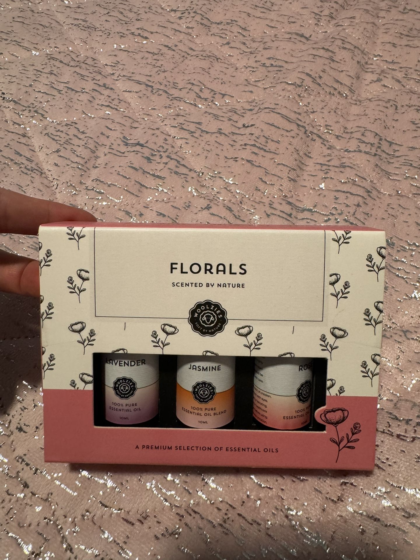 The Florals Collection Set of 3 Lavender Jasmine Rose Essential Oils