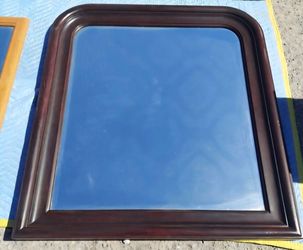 Vintage Wood Mirror. Made In U.S.A.