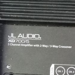 JL Audio Amplifier XD 700/5