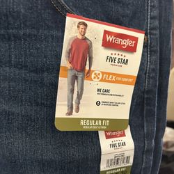 Wrangler 42x30 Five Star Flex Jean 15.00 Pr. 