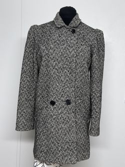 Tweed Mid length Wool Coat 