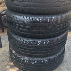 Used tires 235/65/17 all season mount and balance recycling included $240