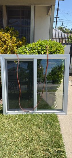 47”x43” White Vinyl Window