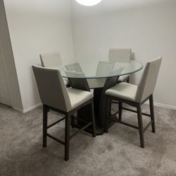 Glass Dining Table With Chairs 