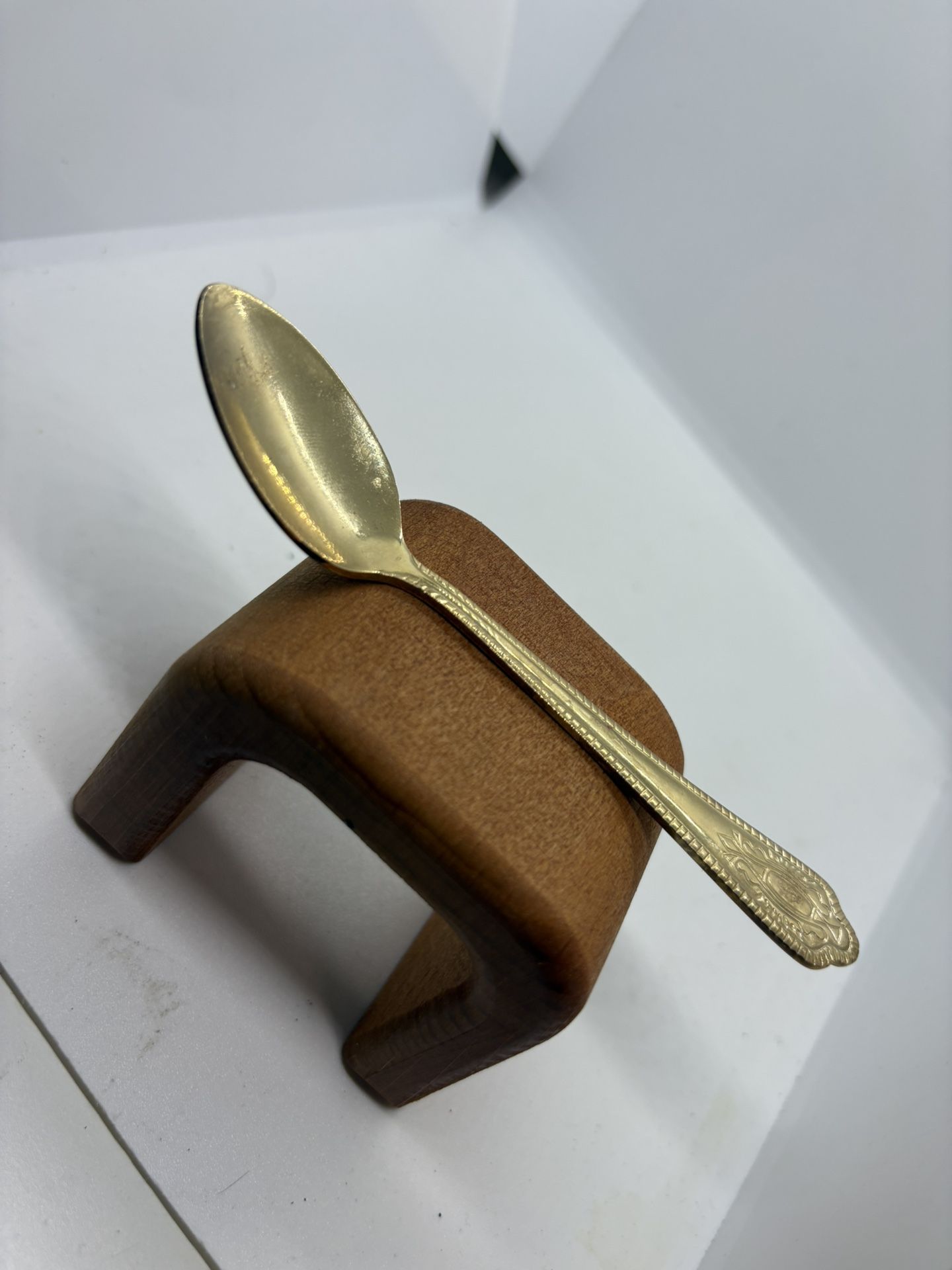 Vintage Gold Tone Small Spoon " Truly Tasteful stainless steel