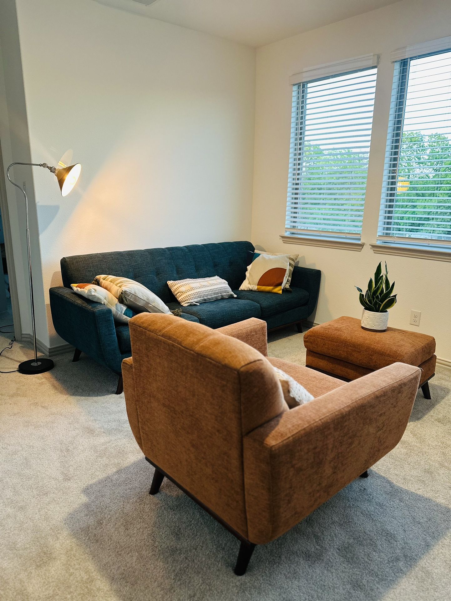 living Room Couch With Chair And Ottoman