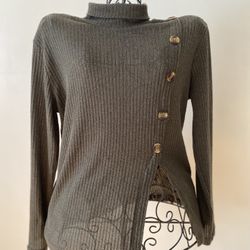 Dark Green, Knit Sweater 