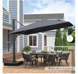 Purple leaf 11 x 11 Cantilever umbrella with right tilt