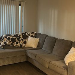 Grey L Sectional