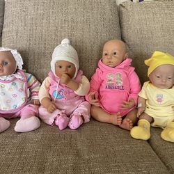 Realistic  Dolls-name brand, sold in a lot