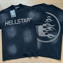 Hellstar black rhinestone tee