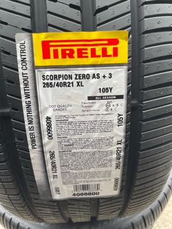 new 265/40/21 Pirelli scorpion 🦂 zero A/S