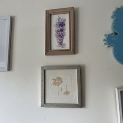 Framed Wall Art Set – Beach House Style, Flowers