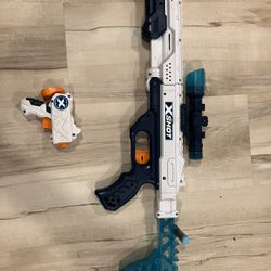 X-Shot Hawkeye Nerf Gun With Mini Pistol.
