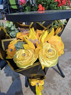 Ribbon flowers