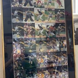 Uncut Sporting Cards - Framed