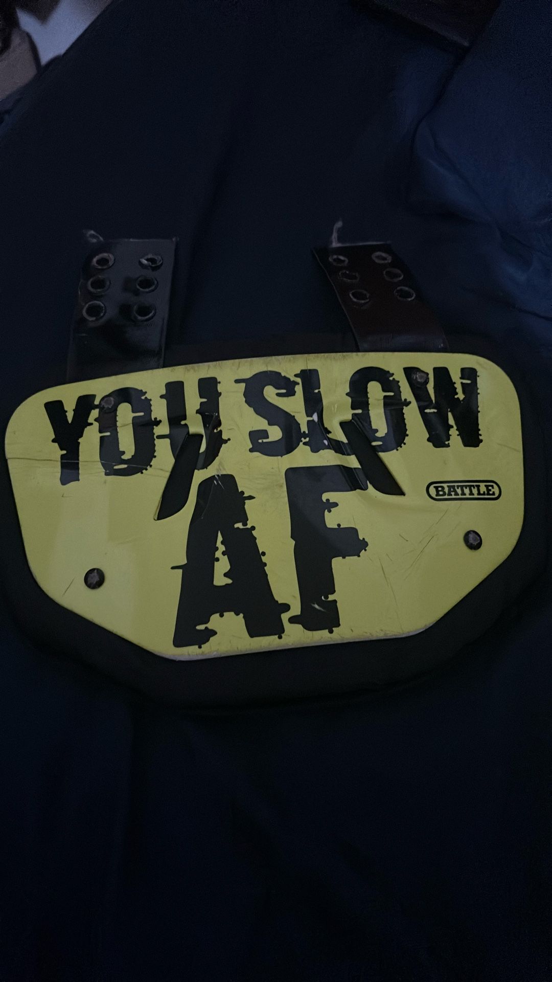 You Slow Af Football Backplate Hs 