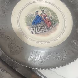 Decorative Victorian Metal Tray
