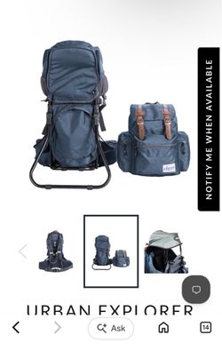 Clevr Urban Explorer Baby Carrier Backpack Set