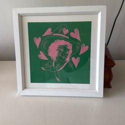 12x12 Crying Cowgirl Framed Wall Art