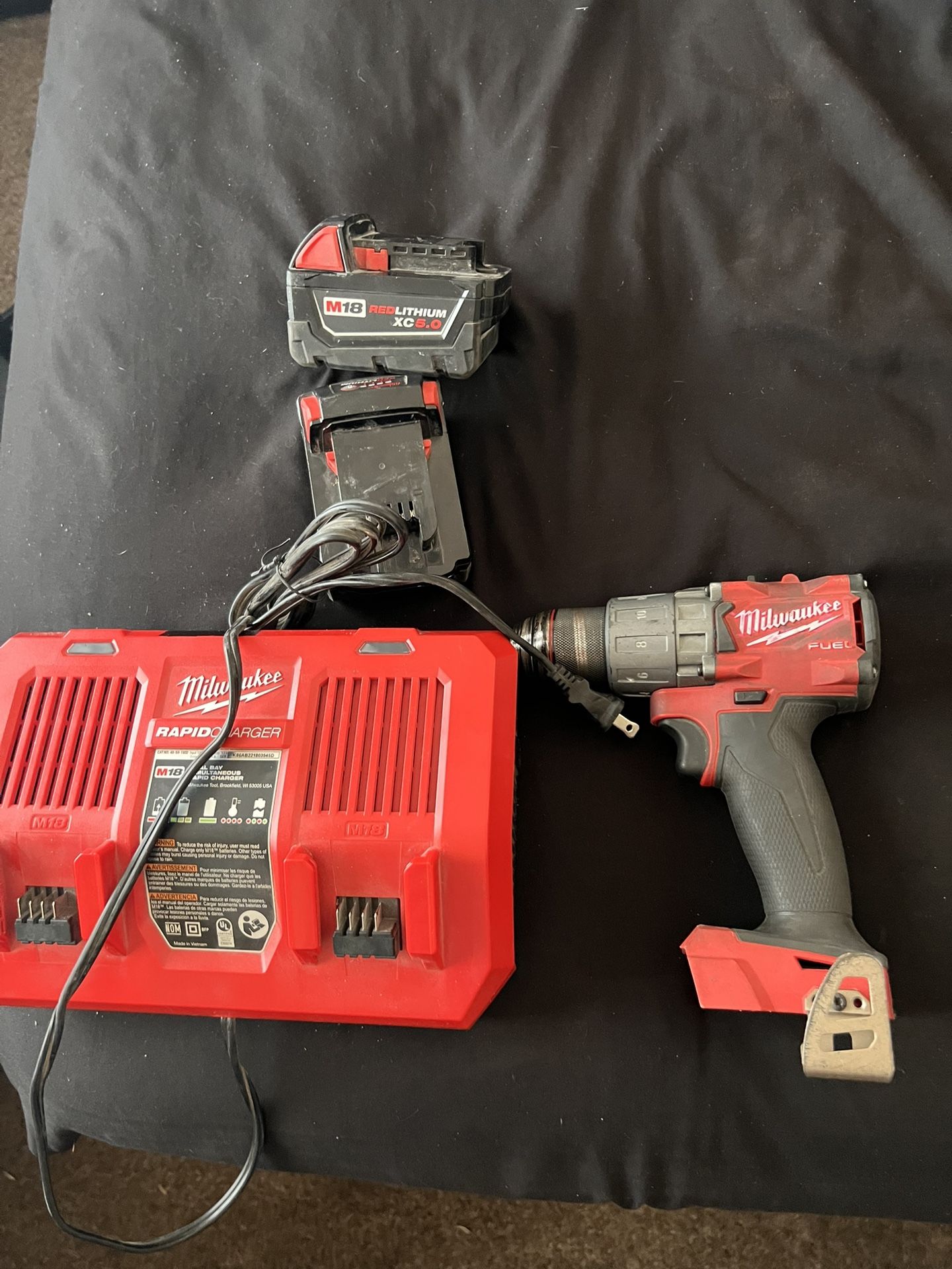 Milwaukee Drill And Battery Set