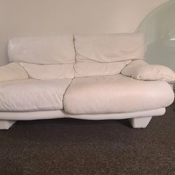 Luxury Italian Leather Loveseat (Made in Italy) - $150
