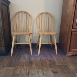 2 High Back Windsor Chairs $25 Each Or $40 For 2