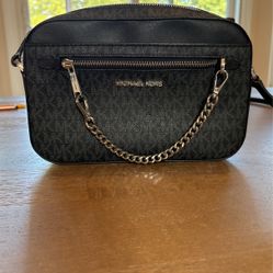 Michael Kors Small Dark Gray Handbag.