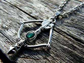 Silver Arrow Charm, Layering Necklace