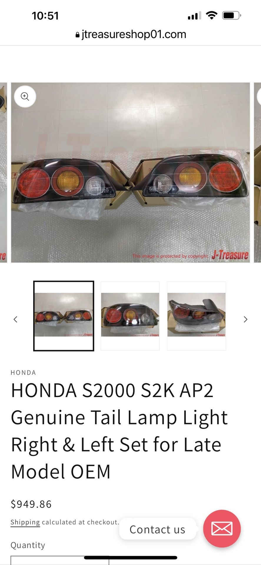 Honda S2000 AP2 Taillights