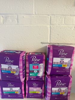 Poise pads 2/$8