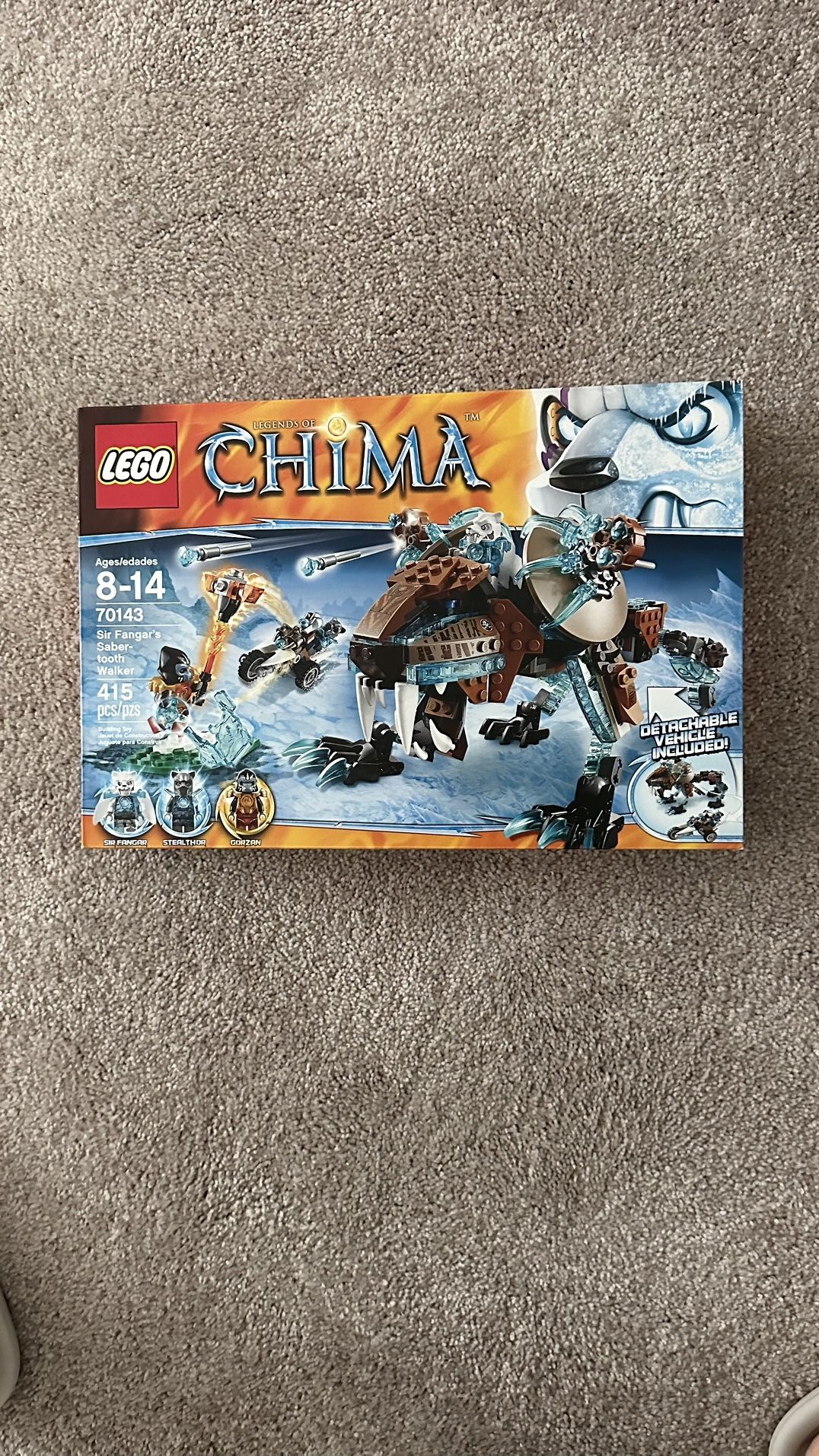 Lego Legends Of Chima Sir Fangar's Sabre tooth Walker 70143