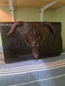 Real Leather Purse Crocodile