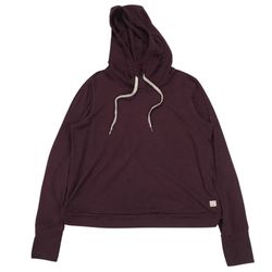 Vuori Halo Essential Hoodie Medium Burgundy Pullover Sweatshirt Dreamknit VW226